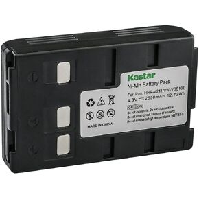 Kastar HHR-V211 / VW-VBS10E Battery 1-Pack Replacement for Panasonic NV-VX21 NV-VX22 NV-VX22A NV-VX22EN NV-VX22ENH NV-VX3 NV-VX30 NV-VX30EN NV-VX31 NV-VX33 NV-VX33EG NV-VX33EN NV-VX33ENH Camera