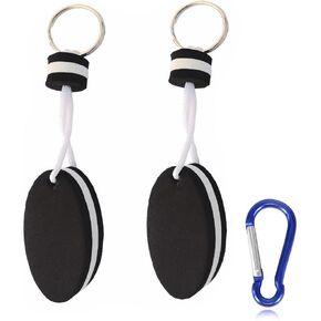 Floating Keychain for Boat Keys Float Buoy Boat Key Rings 2PCS Oval Shaped Foam Floating Keychains for Boating