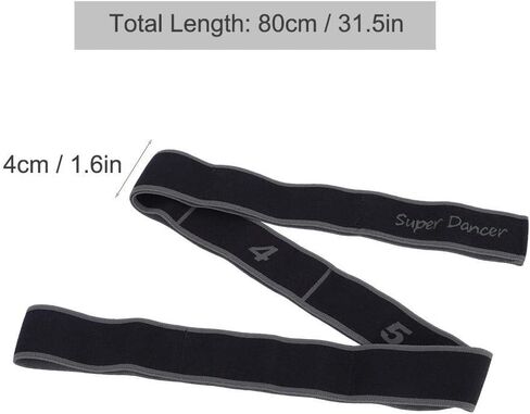 VGEBY Stretch Band Elastic Resistance 8 Loops Exercise Band for Ballet Dance Gymnastics Training in Saudi Arabia