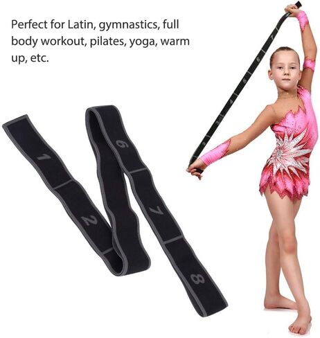 VGEBY Stretch Band Elastic Resistance 8 Loops Exercise Band for Ballet Dance Gymnastics Training in Saudi Arabia