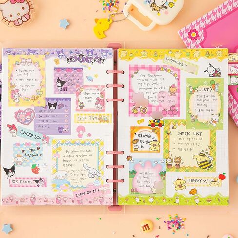 مجموعة 15 قطعة من الملاحظات اللاصقة اللطيفة، كتاب مذكرات لاصق Kawaii، ملاحظات لاصقة على شكل حيوانات، وسادات مذكرات أنيمي، وسادات ملاحظات لاصقة مضحكة للوازم المكتبية (K) in Kuwait