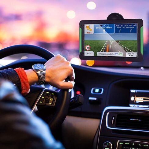 S7 GPS Navigation for Car Truck RV، GPS Navigator مع 7 بوصة، خرائط 2024 (تحديثات مجانية مدى الحياة)، برامج تشغيل GPS التجارية للشاحنة، نظام ملاحة GPS لسائقي الشاحنات، توجيه مخصص للشاحنات in Kuwait