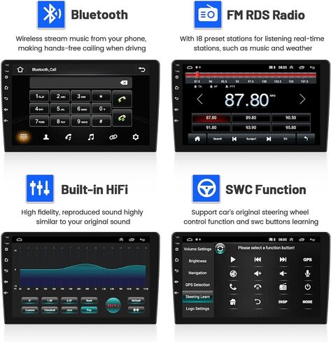 for Chevy Aveo Sonic 2011-2015 Android Car Stereo 9 Inch with Wireless Carplay Android Auto, 2G+64G Touchscreen GPS Navigation Unit with WiFi HiFi BT RDS Backup Camera in Saudi Arabia