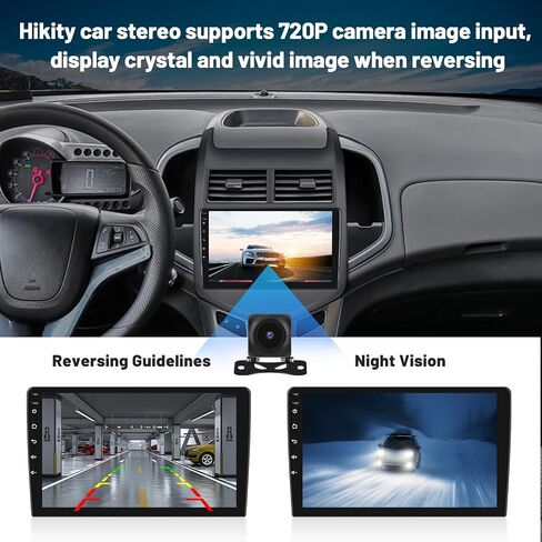 for Chevy Aveo Sonic 2011-2015 Android Car Stereo 9 Inch with Wireless Carplay Android Auto, 2G+64G Touchscreen GPS Navigation Unit with WiFi HiFi BT RDS Backup Camera in Saudi Arabia
