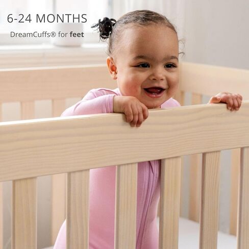DREAMLAND BABY بيجامة أطفال من الخيزران (0-24 شهرًا). أغطية نوم من الفيسكوز فائقة النعومة مع سحاب ثنائي الاتجاه وقفاز وأساور للقدم in Kuwait