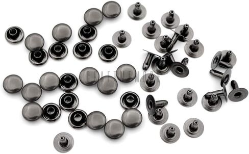 CRAFTMEMORE 200 Pack Leather Rivets Single Cap Rapid Rivet Metal Stud Fasteners Round Cap for Bag Belt Wallet Leather Craft (Antique Brass, 4MM) in Saudi Arabia