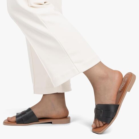 صنادل MUSSHOE للسيدات صيفية أنيقة سهلة الارتداء بعقدة فيونكة ملونة للنساء in Kuwait