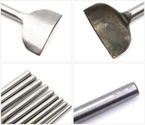 8PCS Leather Half-Round Cutter Punch Leather end Punch for DIY Craft Handwork, 0.2-1.57 inch in Saudi Arabia