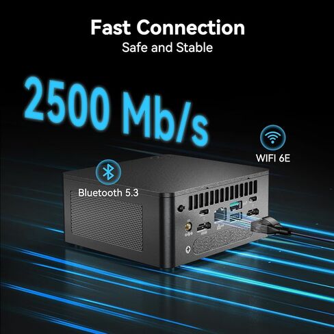 NUC13ANHi7 NUC13 Pro 16GBRAM 512GB SSD Mini PC,for intel nuci7-1360P 12 Core,16 thread Mini Computer,Win 11 Pro Mini Computers, Up to 5 GHz Turbo,NVMe SSD DDR4,WiFi 6E,BT 5.3,8K Support,USB 3.2,Gaming in Kuwait