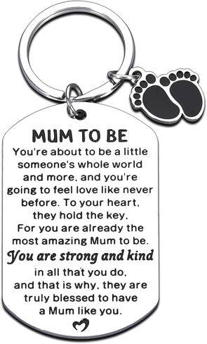 New Mom Gifts Expectant Gift - Mothers Day Gifts, Mommy Mom To Be Keychain for Women, Baby Shower Gifts, Pregnancy Pregnant Gifts for First Time Mom, Baby Announcement Gift, Gifts for New Mothers in Saudi Arabia
