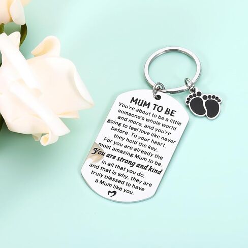 New Mom Gifts Expectant Gift - Mothers Day Gifts, Mommy Mom To Be Keychain for Women, Baby Shower Gifts, Pregnancy Pregnant Gifts for First Time Mom, Baby Announcement Gift, Gifts for New Mothers in Saudi Arabia