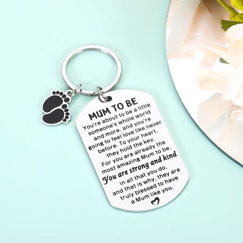 New Mom Gifts Expectant Gift - Mothers Day Gifts, Mommy Mom To Be Keychain for Women, Baby Shower Gifts, Pregnancy Pregnant Gifts for First Time Mom, Baby Announcement Gift, Gifts for New Mothers in Saudi Arabia
