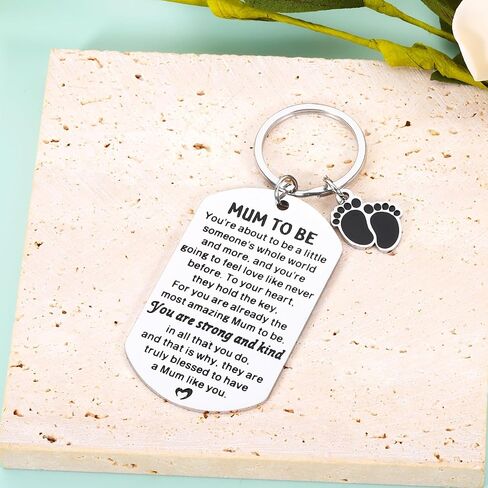 New Mom Gifts Expectant Gift - Mothers Day Gifts, Mommy Mom To Be Keychain for Women, Baby Shower Gifts, Pregnancy Pregnant Gifts for First Time Mom, Baby Announcement Gift, Gifts for New Mothers in Saudi Arabia