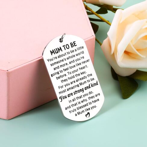 New Mom Gifts Expectant Gift - Mothers Day Gifts, Mommy Mom To Be Keychain for Women, Baby Shower Gifts, Pregnancy Pregnant Gifts for First Time Mom, Baby Announcement Gift, Gifts for New Mothers in Saudi Arabia