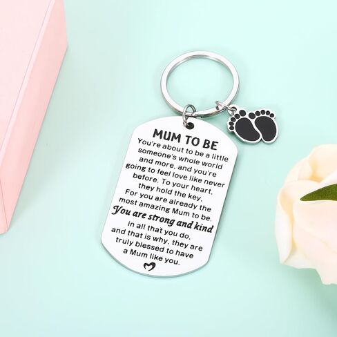 New Mom Gifts Expectant Gift - Mothers Day Gifts, Mommy Mom To Be Keychain for Women, Baby Shower Gifts, Pregnancy Pregnant Gifts for First Time Mom, Baby Announcement Gift, Gifts for New Mothers in Saudi Arabia