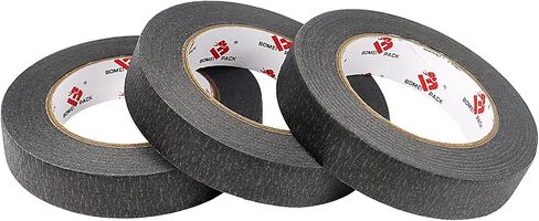 BOMEI Pack Black Painters Tape 0.94 Inches x 60 Yards, Black Masking Tape for Painting, Crafts and DIY - Professional Grade Paint Tape, No Residue and Easy Removal, 6 Pack in Saudi Arabia