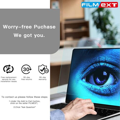 واقي شاشة FILMEXT Macbook Pro 14 بوصة 2021 لحماية العين ضد مرشح الضوء الأزرق Macbook Pro 14 واقي شاشة لجهاز Macbook Pro 14 بوصة M1 2021(A2442)، درع شاشة مضاد للتوهج من PET in Saudi Arabia