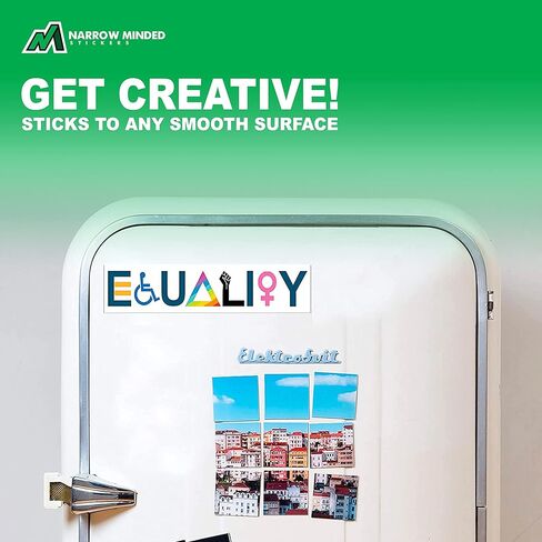 ملصقات ممتصة للصدمات من الفينيل Equality Pride للسيارات (عبوة من قطعتين) ملصقات مقاومة للماء للحقوق المتساوية والحب مقاس 8 بوصات in Kuwait