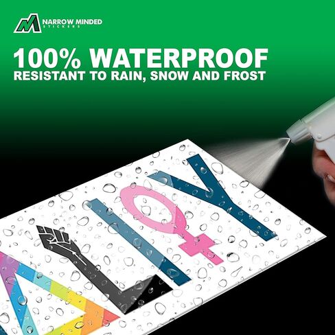 ملصقات ممتصة للصدمات من الفينيل Equality Pride للسيارات (عبوة من قطعتين) ملصقات مقاومة للماء للحقوق المتساوية والحب مقاس 8 بوصات in Kuwait