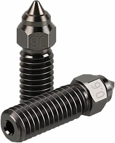 2 حزمة من الفوهات الفولاذية المقواة للطباعة عالية السرعة لطابعات Creality K1/K1 Max ثلاثية الأبعاد.. (0.6 مم) in Kuwait