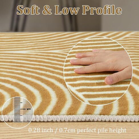 OJIA Modern Kitchen Runner Rug 2'x8' Washable Rug Runner Non-Slip Soft Hallyway Runner Rugs, Boho Bedroom Rug Gray Carpet Runners for Entryway Bathroom Laundry Room Foyer in Saudi Arabia