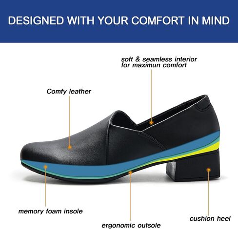 UZB Loafers for Women Dress Shoes Slip On Shoes Low Heel Casual Work Office Dressy Shoes in Saudi Arabia