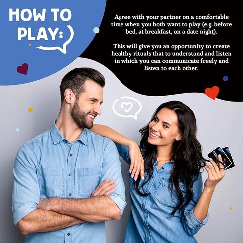 Couples Games - Questions for Couples to Ask Every Day, Couples Games, Couple Games for Game Night, Card Games for Couples, Couples Card Games, Couples Gifts - 110 Conversation Cards for Couples in Saudi Arabia