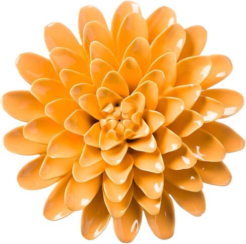Vivaterra Ceramic Wall Flowers - 8 Dia. Aqua in Saudi Arabia