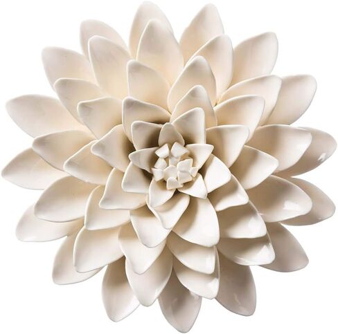 Vivaterra Ceramic Wall Flowers - 8 Dia. Aqua in Saudi Arabia
