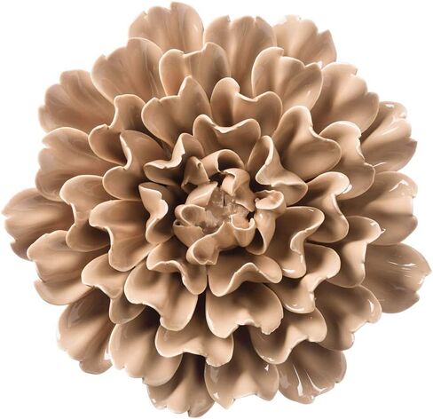 Vivaterra Ceramic Wall Flowers - 8 Dia. Aqua in Saudi Arabia