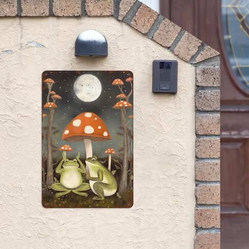 Vintage Mushrooms Metal Tin Sign Funny Mushroom Tin Sign Do What Makes You Happy Black Cat Signs Wall Decor Mushroom Kitchen Decor Poster Hotel Office Bedroom Living Room Cafes Wall Decor 8x12 Inch in Saudi Arabia