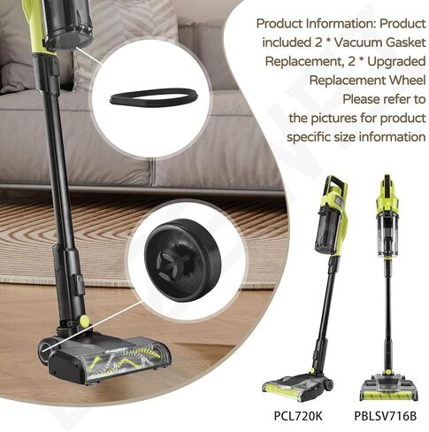 2 قطعة عجلة استبدال متدرجة وحشية استبدال لريوبي 18 فولت عصا لاسلكية Vac PBLSV717 PCL720k PBLSV716K in Kuwait