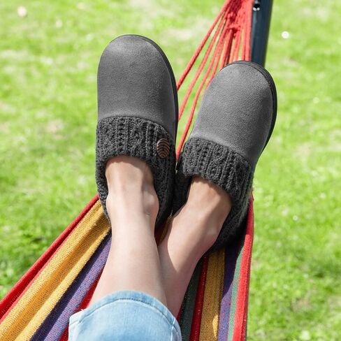 أحذية EverFoams النسائية الدافئة المصنوعة من الإسفنج الذكي للاستخدام الداخلي والخارجي للشتاء مع جزء سفلي من المطاط in Kuwait