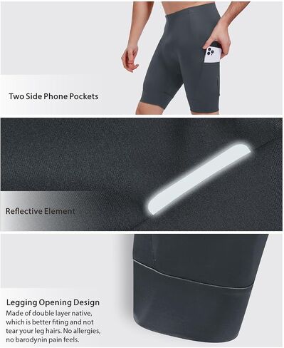 qualidyne Men's Cycling Shorts 4D Padded Bike Biking Shorts Road Riding Bicycle UPF 50+ Cycle Shorts Pockets in Saudi Arabia