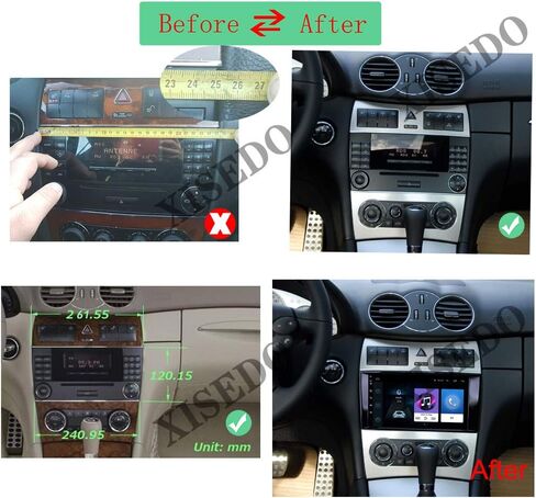 for Mercedes-Benz Mercedes-Benz C Class W203 G Class Android 10.0 Car Stereo 8" in-Dash Head Unit Car Radio GPS Navigation (261) in Saudi Arabia
