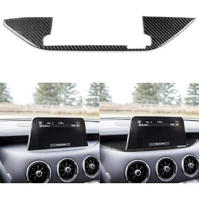 Real Premium Carbon Fiber Car Dashboard Decoration Strip Dash Cover Compatible with KIA Stinger GT 2018 2019 2020 2021 2022 2023 Interior Trim Accessories Black