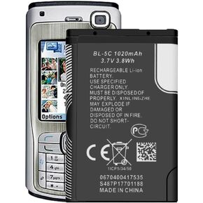 WUHAO Rechargeable Battery BL-5C 1020mAh Original for Loudspeaker Box Nokia Household Radio with Current Protection Replacement Battery 3.7V