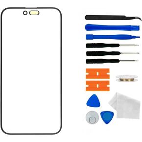 Original iPhone 15 Pro Max Screen Glass Replacement,Front Outer Lens Glass Screen Replacement Repair Kit for iPhone 15 Pro Max Series (6.7 inch)
