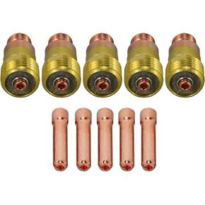 RIVERWELD TIG Stubby Gas Lens 17GL040 0.040“ & 1.0mm Orifice Fit SR WP 17 18 26 TIG Welding Torch 3pk