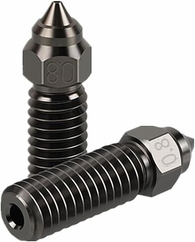 2 حزمة من الفوهات الفولاذية المقواة للطباعة عالية السرعة لطابعات Creality K1/K1 Max ثلاثية الأبعاد.. (0.6 مم) in Kuwait