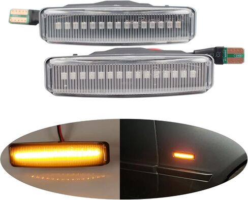 2x Side Marker light for E46 1999-2001 3 Series Sedan 316i 318i 320i 323i 328i 318d 320d & 1999-2003 3 Series Coupe 318ci 320ci 323ci 325ci 328ci 330ci Turn Signal Light Clear Lens in Saudi Arabia