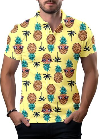 Funny Golf Shirts for Men,Hawaiian Golf Shirts Short Sleeve Dry Fit,Golf Gifts for Men in Saudi Arabia