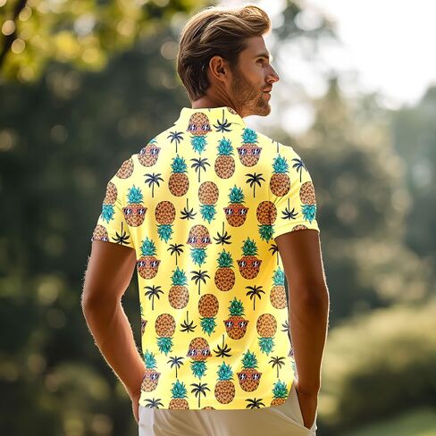 Funny Golf Shirts for Men,Hawaiian Golf Shirts Short Sleeve Dry Fit,Golf Gifts for Men in Saudi Arabia