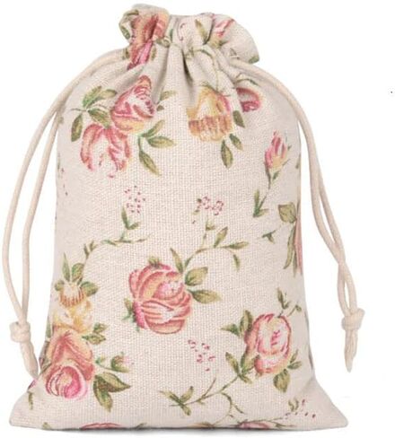 Yeapv 30 Pcs Burlaps Bags with Drawstrings- Jewelry Pounches Sacks Fabric Linen Packing Storage Gift Bag for Wedding Party Shower Christmas Birthday Thanksgiving DIY Craft(3.9 x 5.1 inch) in Saudi Arabia