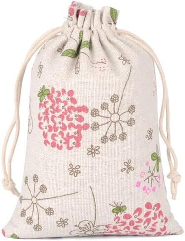 Yeapv 30 Pcs Burlaps Bags with Drawstrings- Jewelry Pounches Sacks Fabric Linen Packing Storage Gift Bag for Wedding Party Shower Christmas Birthday Thanksgiving DIY Craft(3.9 x 5.1 inch) in Saudi Arabia