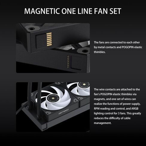 COOLLEO BL360 Digital Display Black ARGB 360mm AIO CPU Cooler,Three-Phase Nine-Stage Water Pump + 3* Hurricane T28Mag PWM Fan 300W TDP Liquid CPU Cooler for AMD AM4/AM5 & Intel LGA 115X/1200/1700 in Saudi Arabia