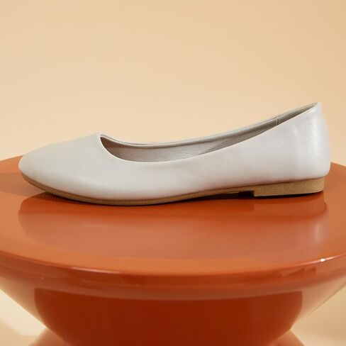 Hash Bubbie Women's Flats Shoes Ballet Flats Dress Shoes Comfortable PU Leather Slip on Shoes for Women in Saudi Arabia