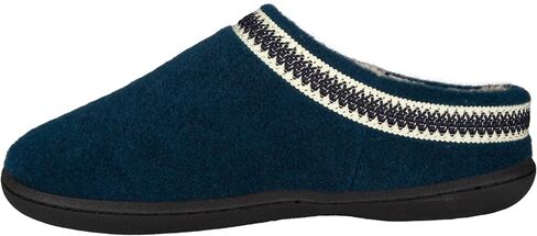 شبشب نسائي من الصوف من Clarks JMH1319T - شبشب منزلي دافئ ومريح مبطن بالفرو الصناعي - شبشب منزلي داخلي وخارجي للنساء in Saudi Arabia