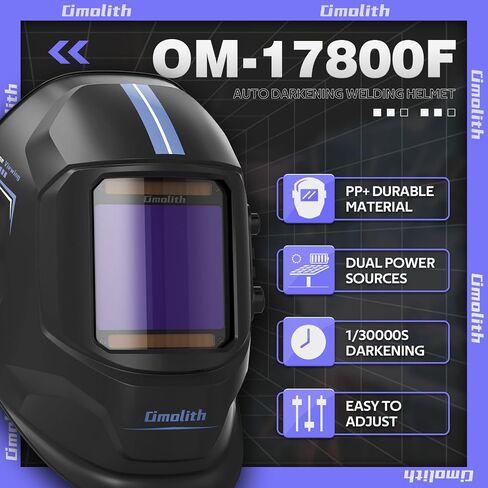 3.93"X3.66" Large Viewing 1/1/1/1 True Color Welding Helmet，4 Arc Sensor Auto Darkening Welding Hood，Wide Shade 4/5-9/9-13 for TIG MIG Arc Weld Grinding Welder Mask in Saudi Arabia