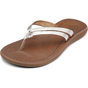OLUKAI Kapehe Luana Women's Beach Sandal, Soft & Comfortable Full-Grain Leather, Casual & Modern Style